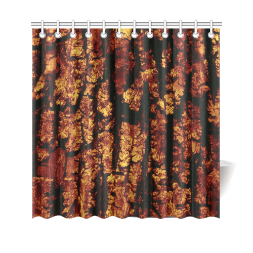 tree bark structure brown Shower Curtain 69"x70"
