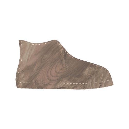fantastic wood grain soft Men’s Classic High Top Canvas Shoes (Model 017)