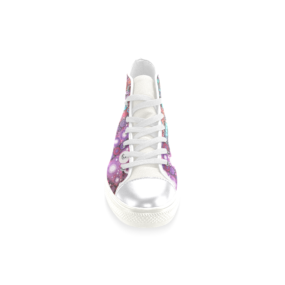 Bubble Madness Women's Classic High Top Canvas Shoes (Model 017)