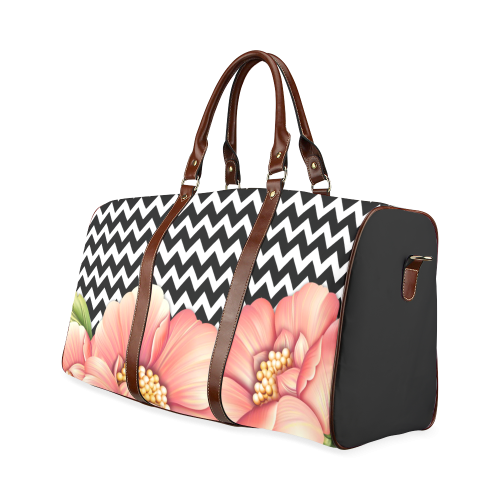 flower power Waterproof Travel Bag/Small (Model 1639)