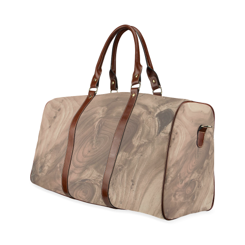 fantastic wood grain soft Waterproof Travel Bag/Small (Model 1639)