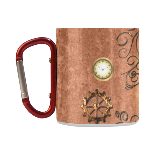 Steampunk, cute owl Classic Insulated Mug(10.3OZ)