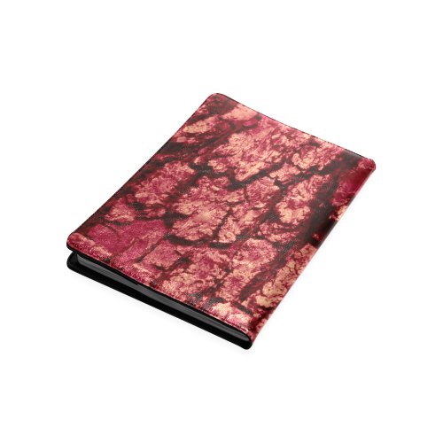 tree bark structure red Custom NoteBook B5