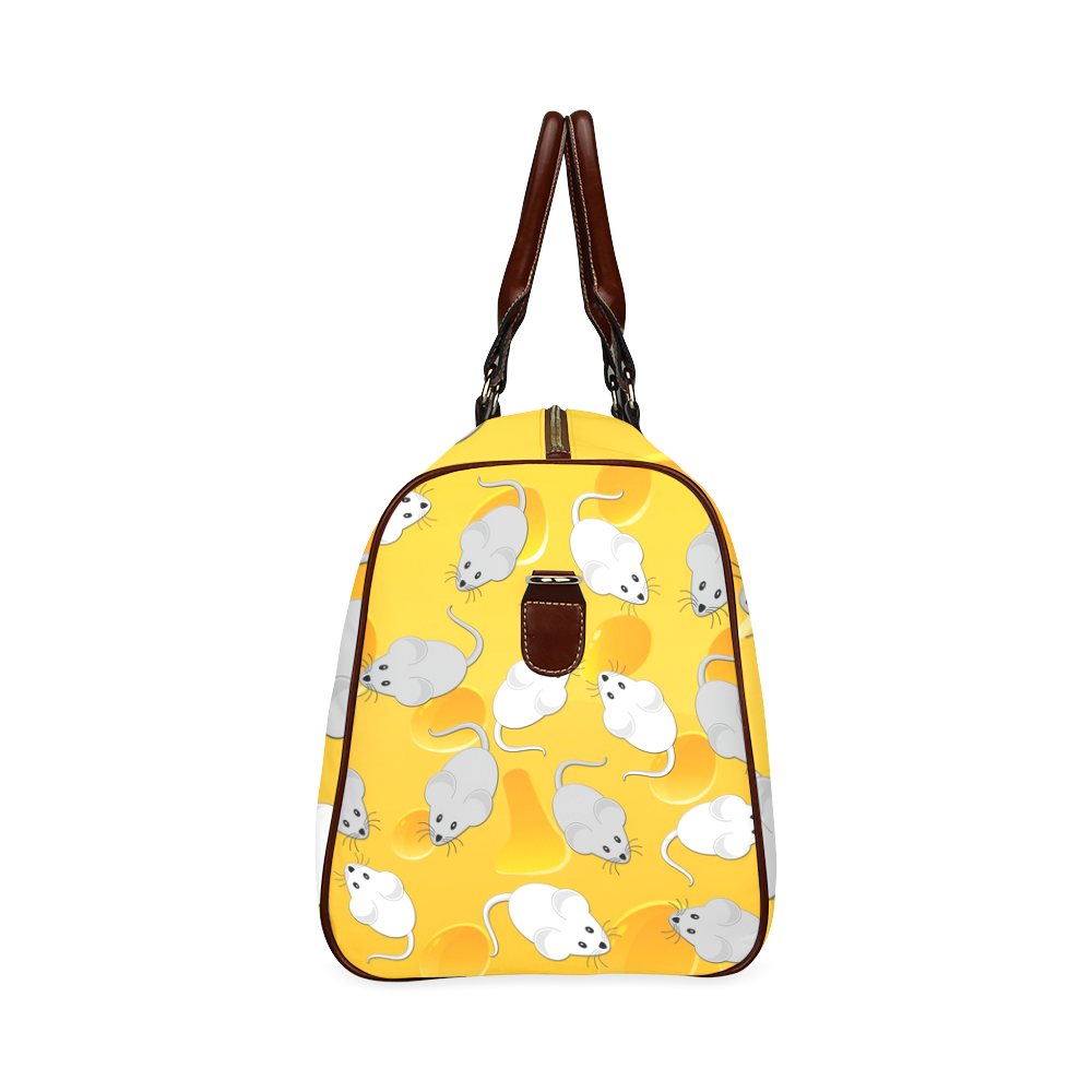 mice on cheese Waterproof Travel Bag/Large (Model 1639)