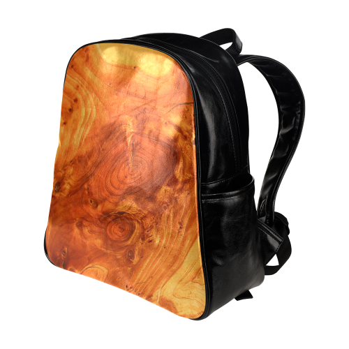 fantastic wood grain Multi-Pockets Backpack (Model 1636)