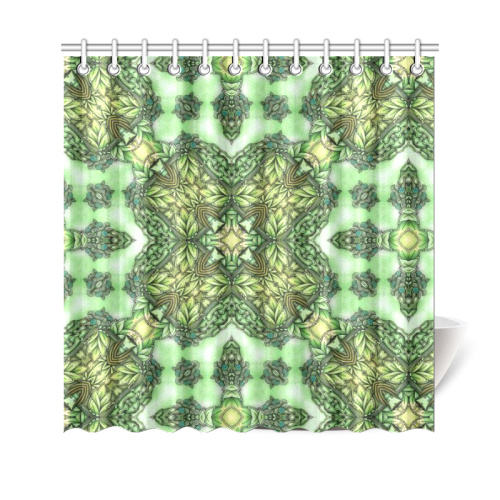 Mandy Green - Forest Garden pattern 2 Shower Curtain 69"x70"