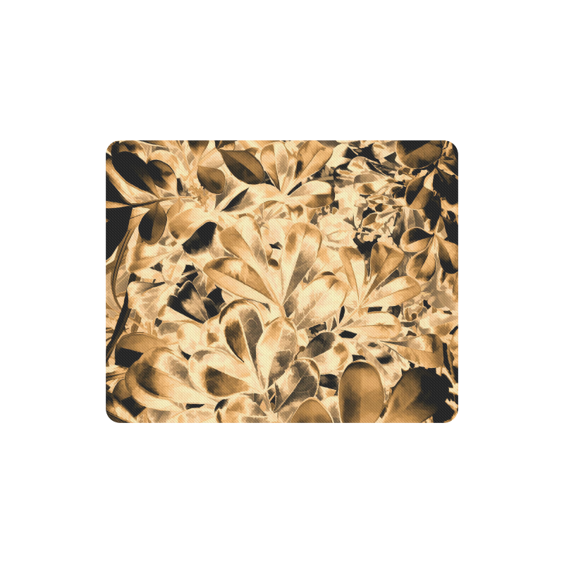 Foliage #2 Gold - Jera Nour Rectangle Mousepad