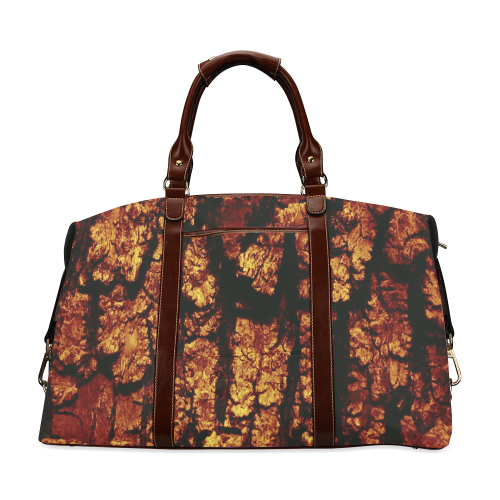 tree bark structure brown Classic Travel Bag (Model 1643)