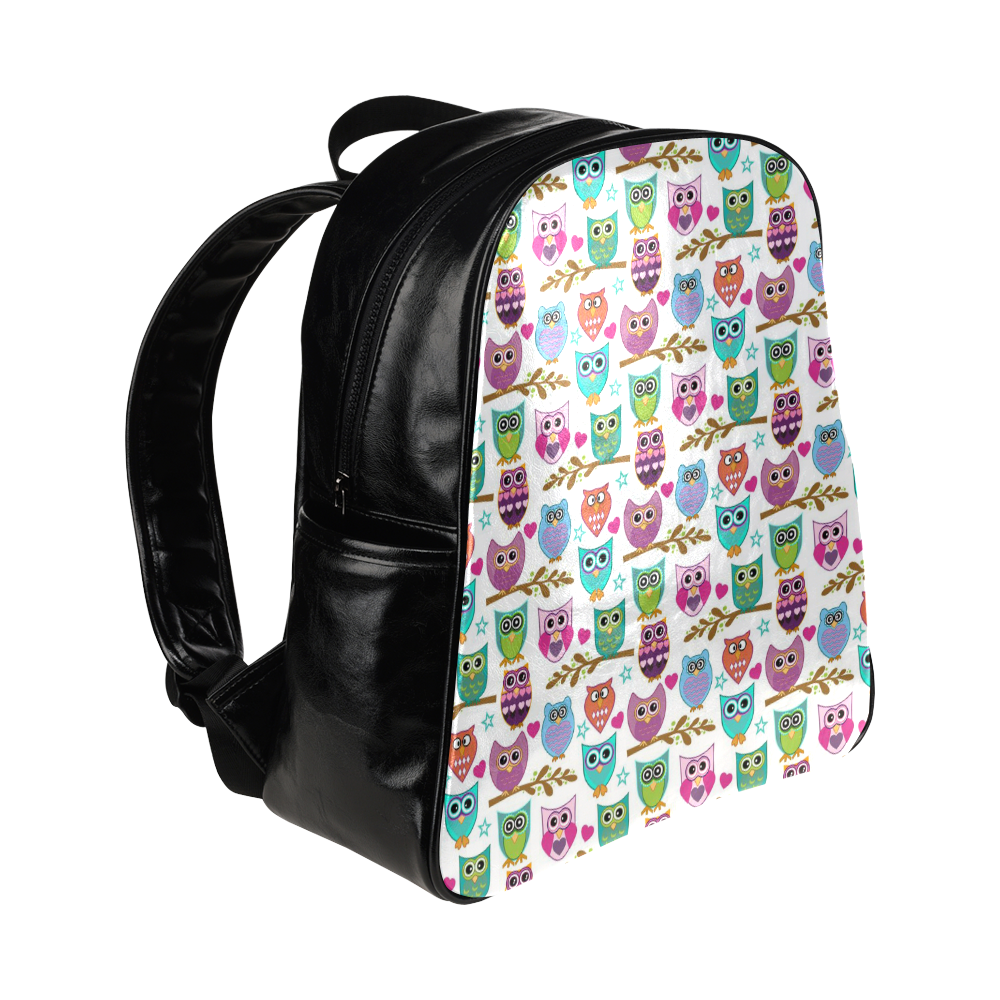 happy owls Multi-Pockets Backpack (Model 1636)