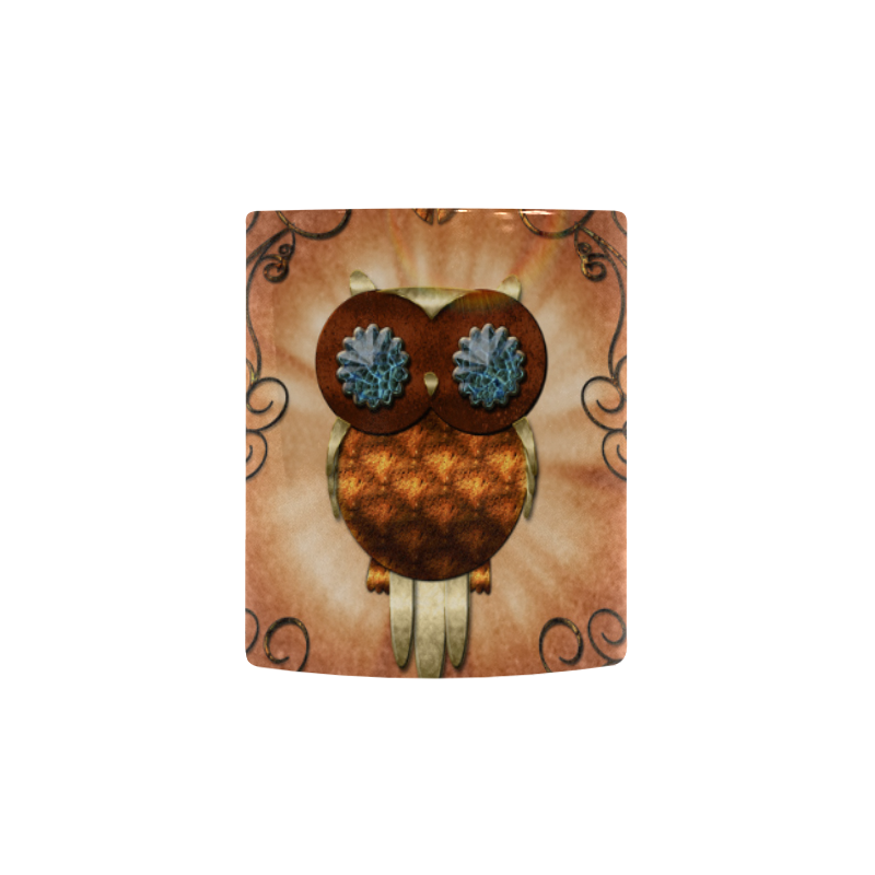Steampunk, cute owl Custom Morphing Mug