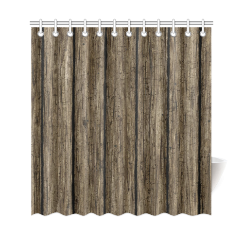 wooden planks Shower Curtain 69"x72"