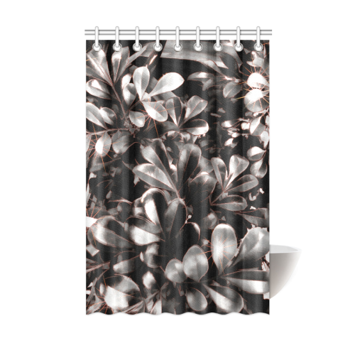 Foliage-1 Red Edge Shower Curtain 48"x72"