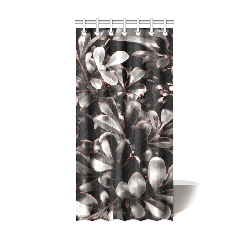 Foliage-1 Red Edge Shower Curtain 36"x72"