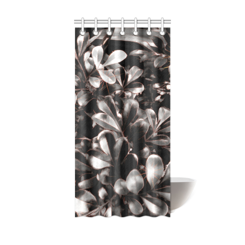 Foliage-1 Red Edge Shower Curtain 36"x72"