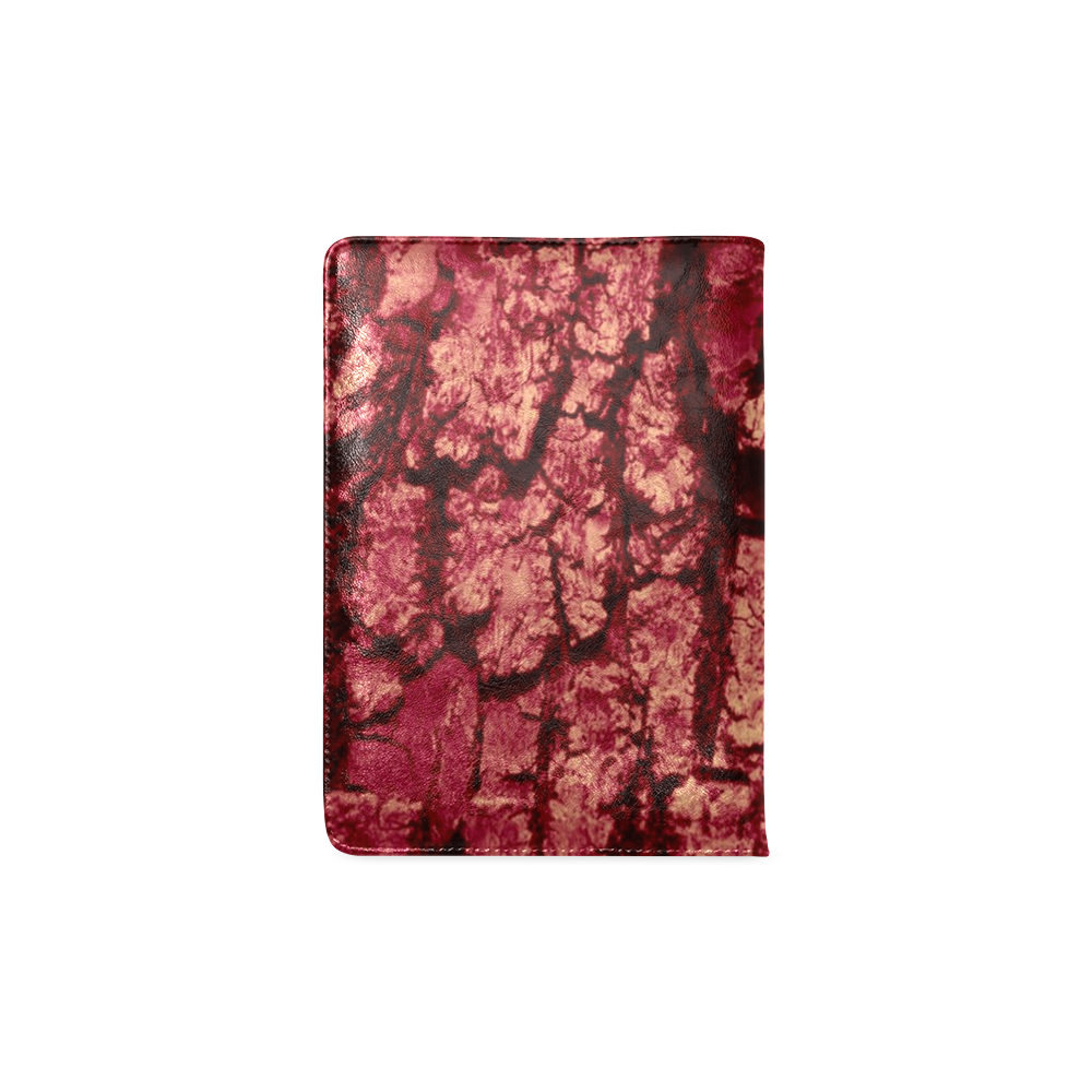 tree bark structure red Custom NoteBook A5