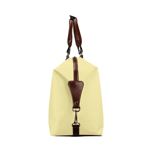 Custard Color Accent Classic Travel Bag (Model 1643)