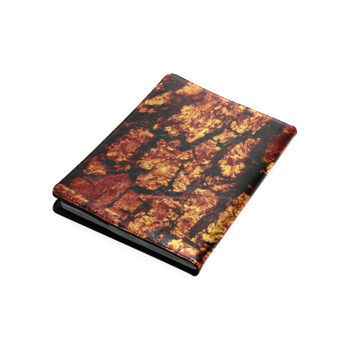 tree bark structure brown Custom NoteBook B5