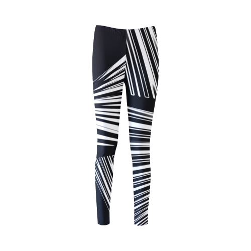 Black and white abstract Cassandra Women's Leggings (Model L01) | ID ...