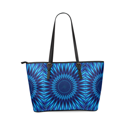 Blue Lagoon Leather Tote Bag/Large (Model 1640)