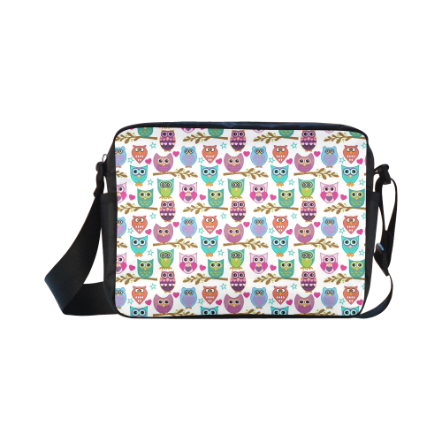 happy owls Classic Cross-body Nylon Bags (Model 1632)