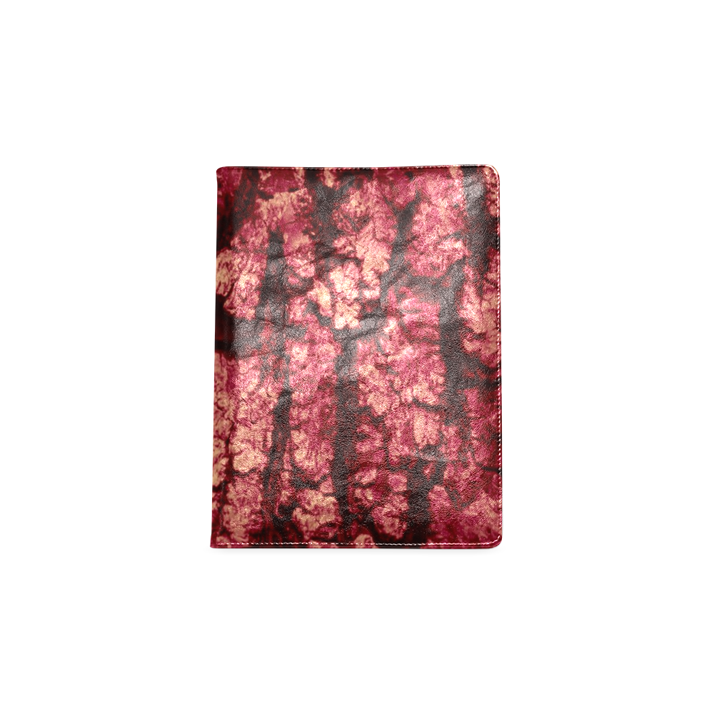 tree bark structure red Custom NoteBook B5