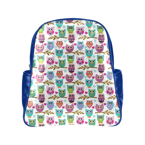 happy owls Multi-Pockets Backpack (Model 1636)