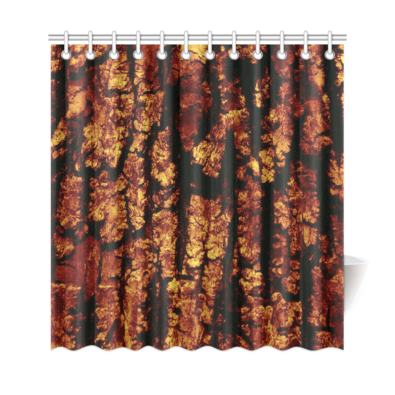 tree bark structure brown Shower Curtain 69"x72"
