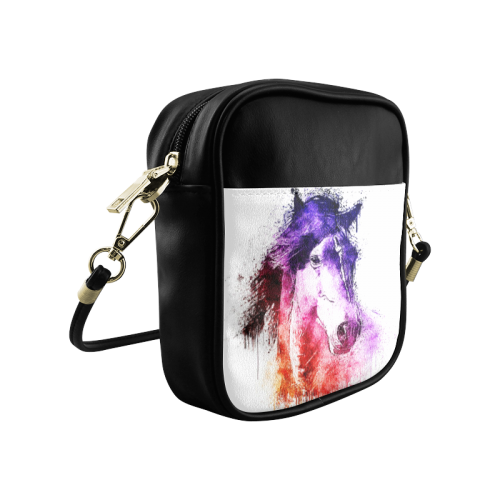 watercolor horse Sling Bag (Model 1627)