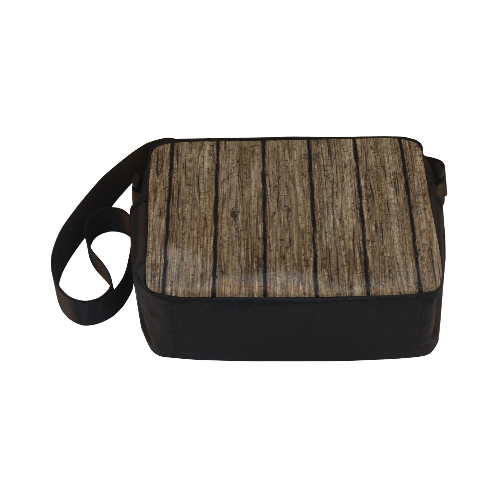 wooden planks Classic Cross-body Nylon Bags (Model 1632)