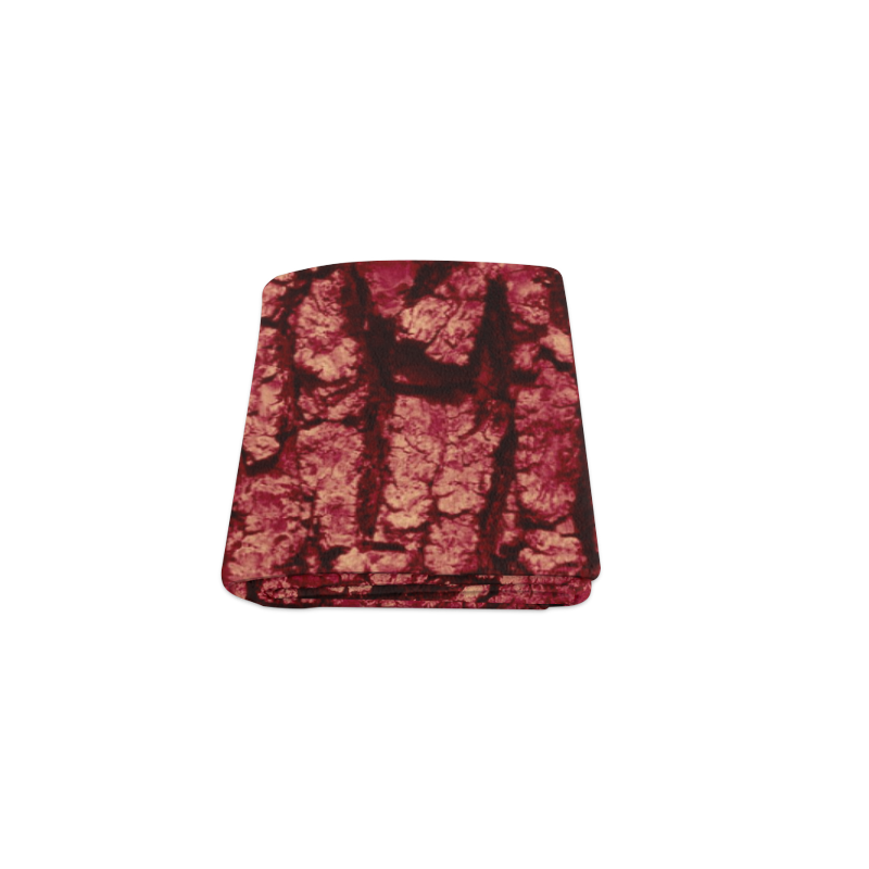 tree bark structure red Blanket 40"x50"