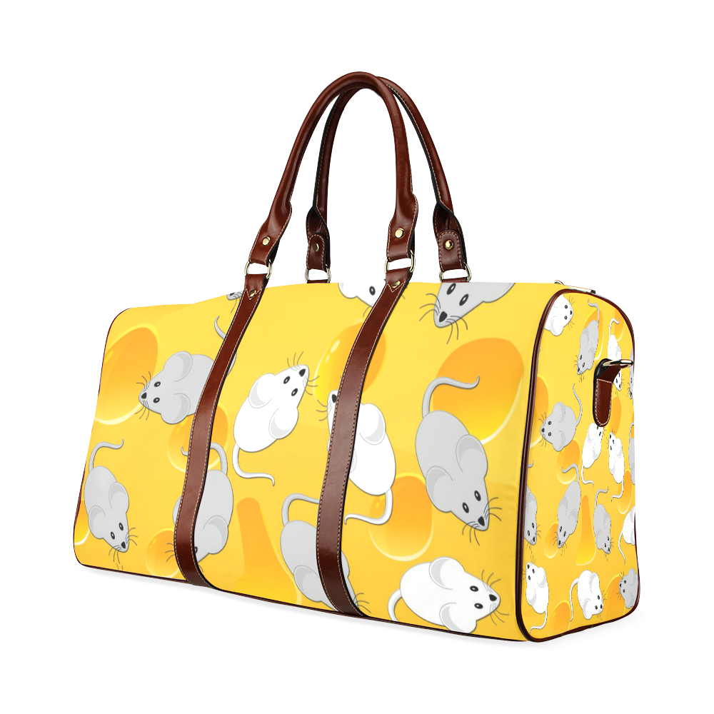 mice on cheese Waterproof Travel Bag/Large (Model 1639)