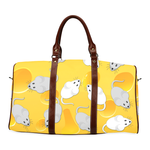 mice on cheese Waterproof Travel Bag/Large (Model 1639)