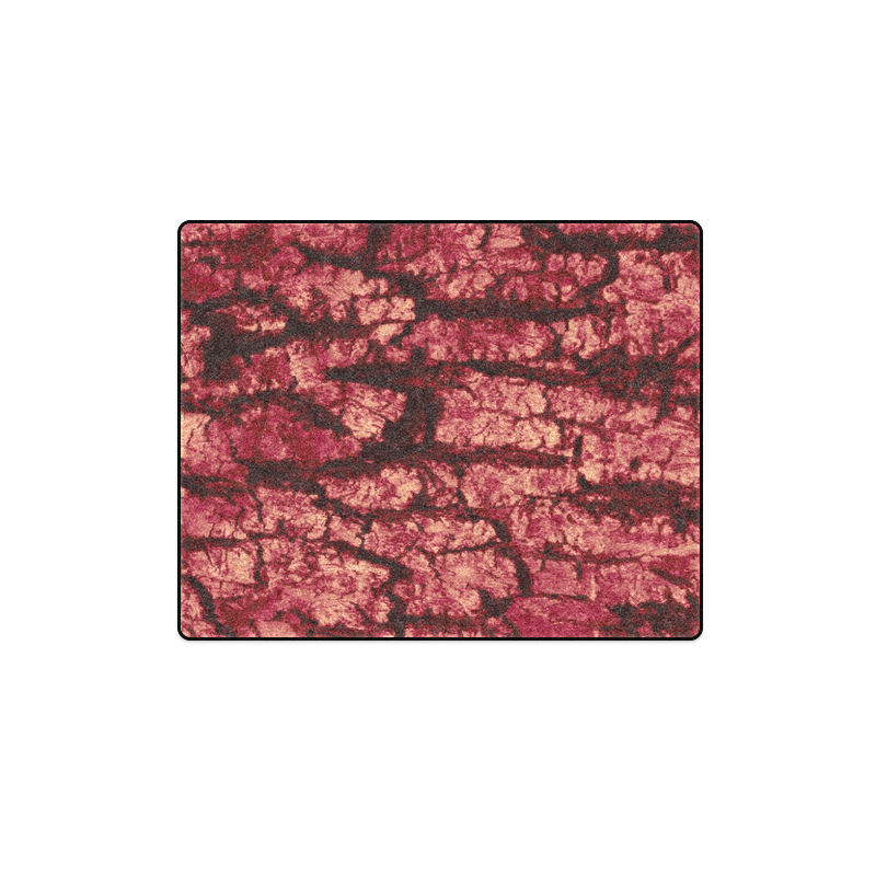 tree bark structure red Blanket 40"x50"