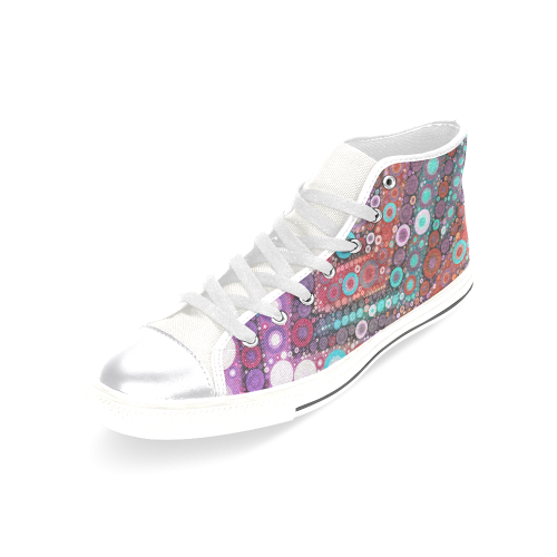 Bubble Madness Women's Classic High Top Canvas Shoes (Model 017)