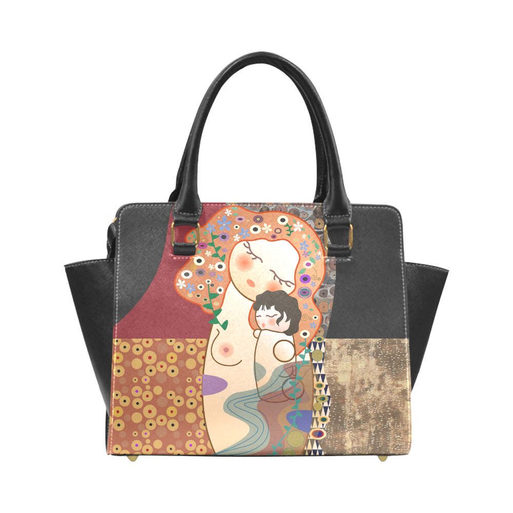 Kokeshis Klimt Rivet Shoulder Handbag (Model 1645)
