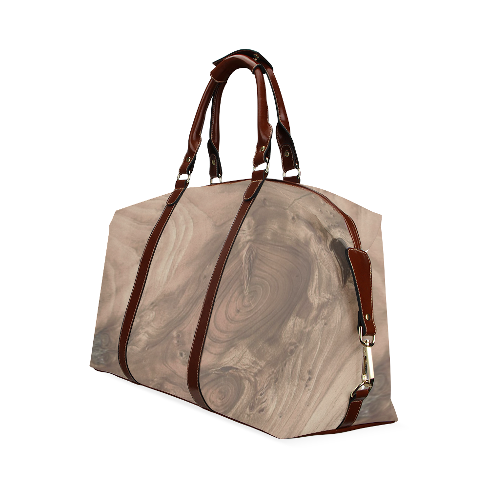 fantastic wood grain soft Classic Travel Bag (Model 1643)