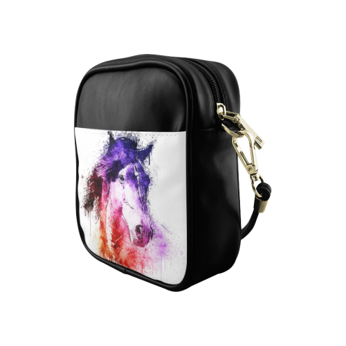 watercolor horse Sling Bag (Model 1627)