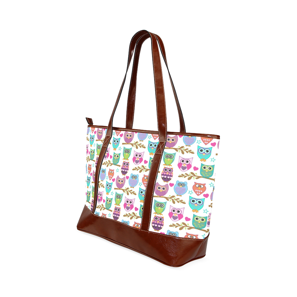 happy owls Tote Handbag (Model 1642)