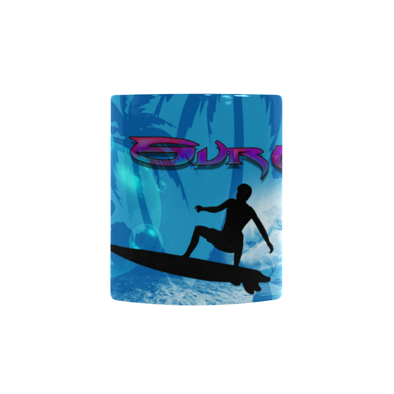 Surfing Custom Morphing Mug