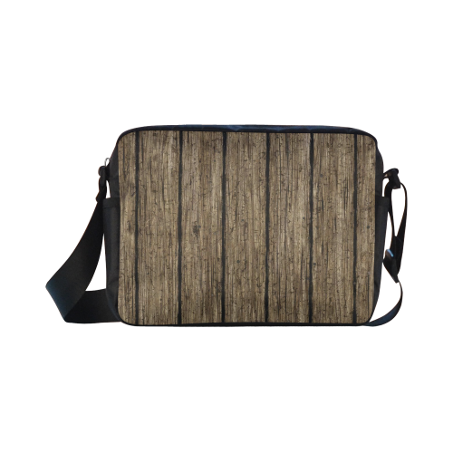 wooden planks Classic Cross-body Nylon Bags (Model 1632)
