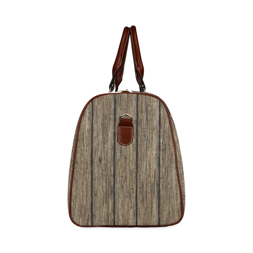 wooden planks Waterproof Travel Bag/Small (Model 1639)