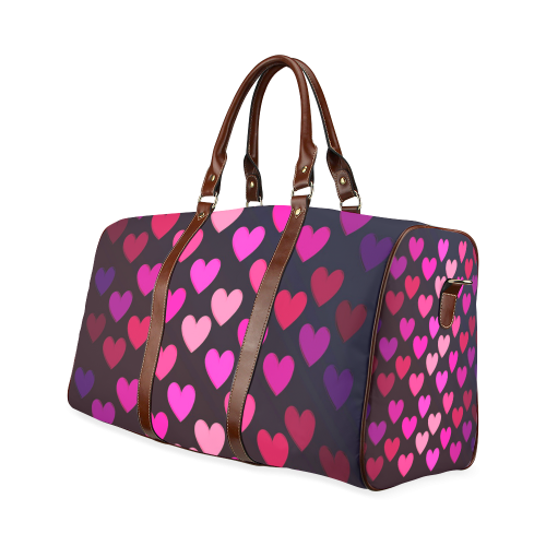 hearts on fire-2 Waterproof Travel Bag/Large (Model 1639)