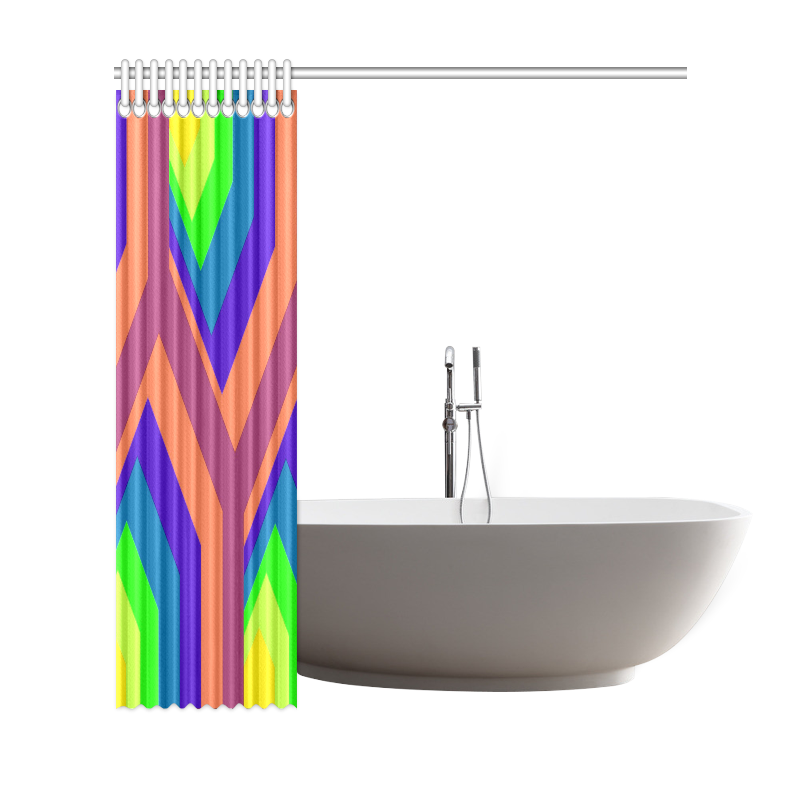 poly colors Shower Curtain 69"x72"