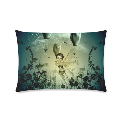 Cute fairy Custom Zippered Pillow Case 16"x24"(Twin Sides)