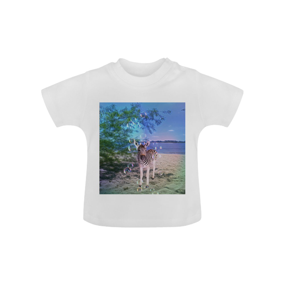 Little cute zebra Baby Classic T-Shirt (Model T30)