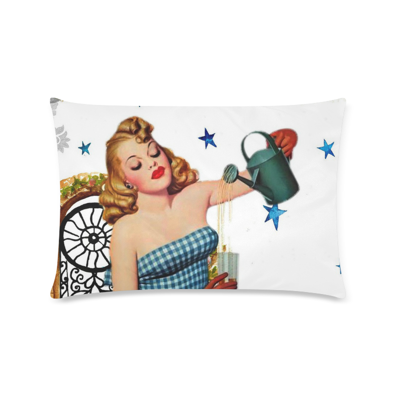PIN UP Custom Rectangle Pillow Case 16"x24" (one side)