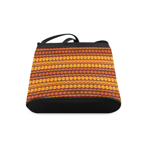 Gold Tribal Pattern Crossbody Bags (Model 1613)