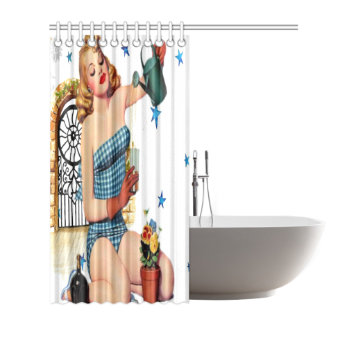 PIN UP Shower Curtain 72"x72"