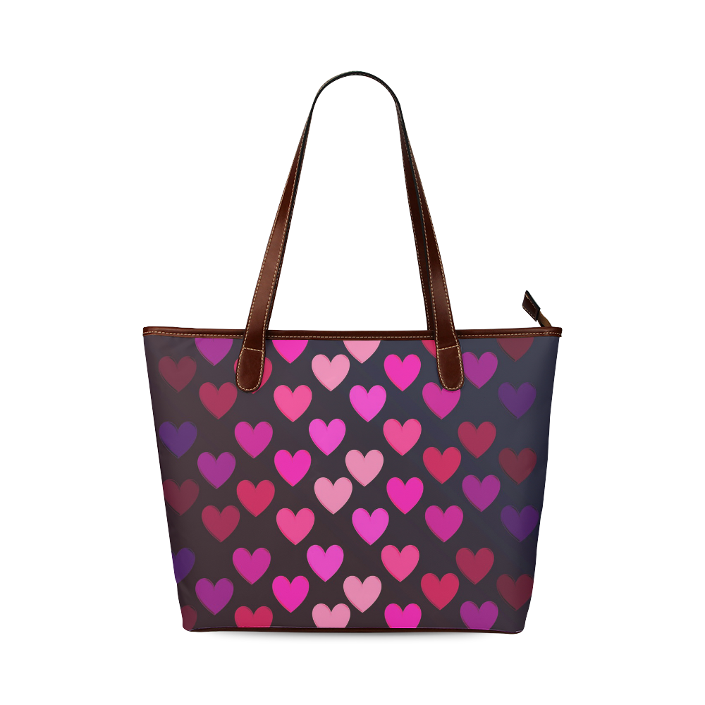 hearts on fire-2 Shoulder Tote Bag (Model 1646)