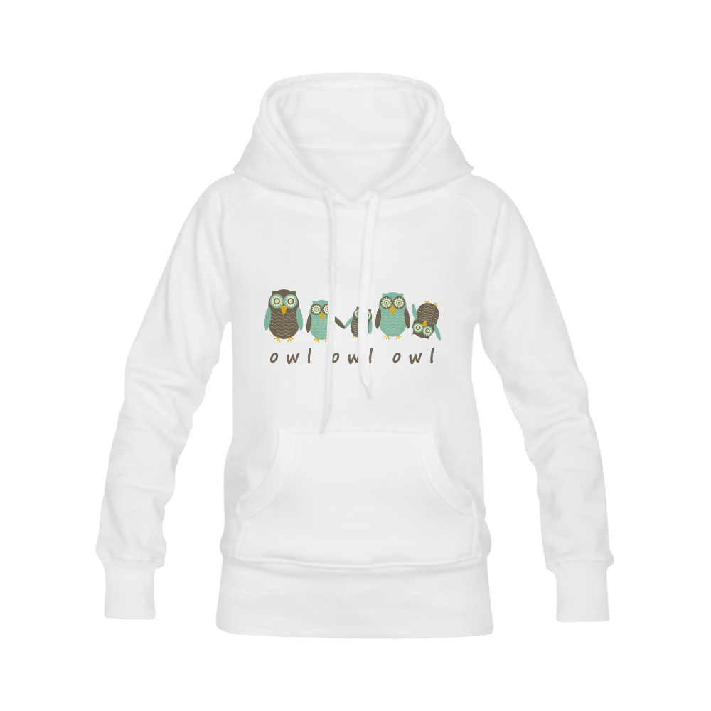 Energetic Owls Women's Classic Hoodies (Model H07)